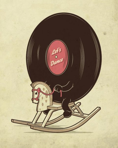 Постер пластинка