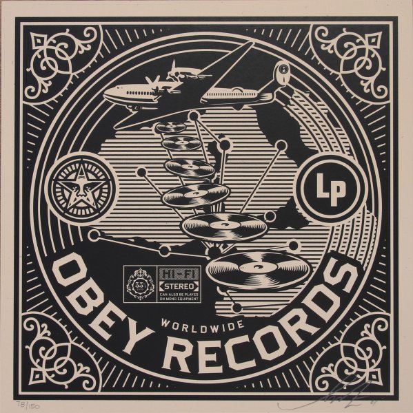 Плакат из винила