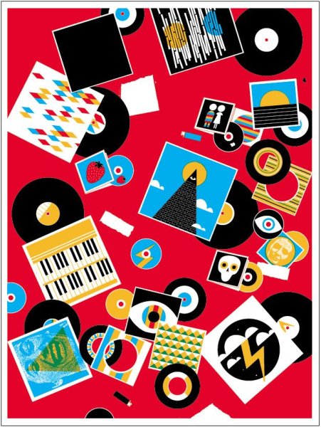 Виниловая пластинка поп арт