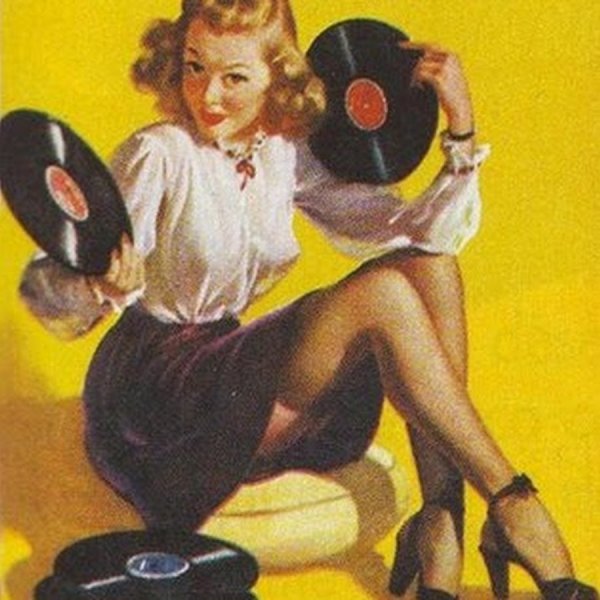 Постер пластинка ретро