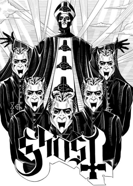 Ghost группа Постер
