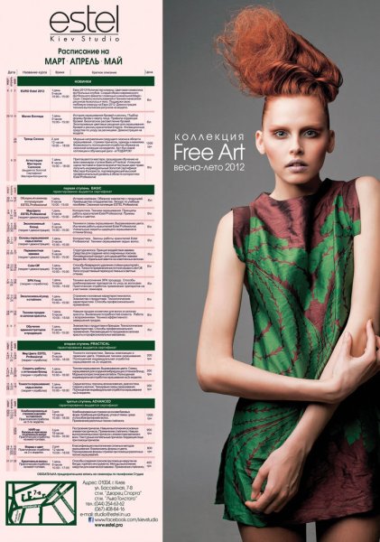 Плакаты Эстель для парикмахерской