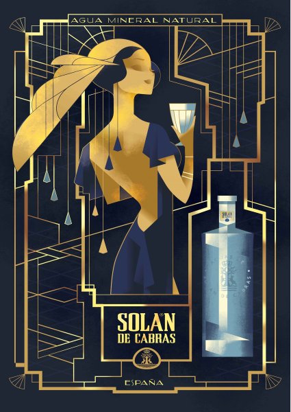 Стиль Гэтсби арт деко плакат