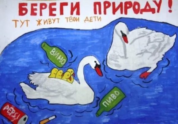 Плакат на тему сохранение природы