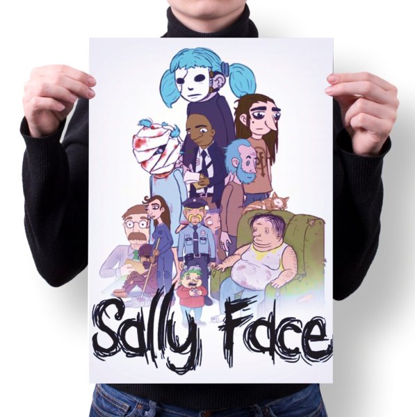Салли фейс плакат на стену