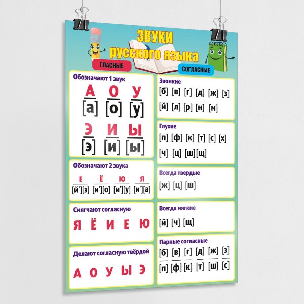 Согласные и гласные звуки русского языка