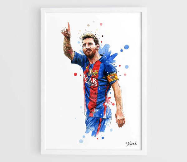 Месси Барселона арт