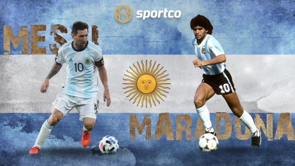 Месси с плакатом Мем