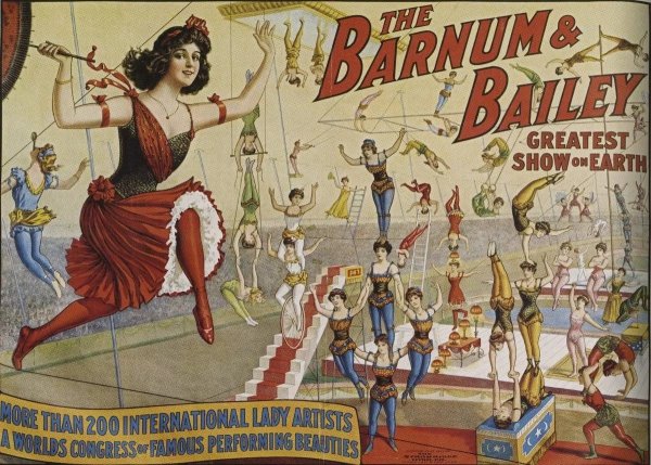 Старинные цирковые плакаты