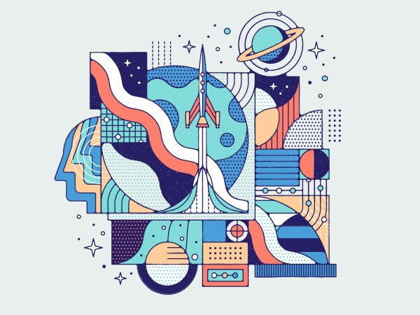 Векторные стильные картинки