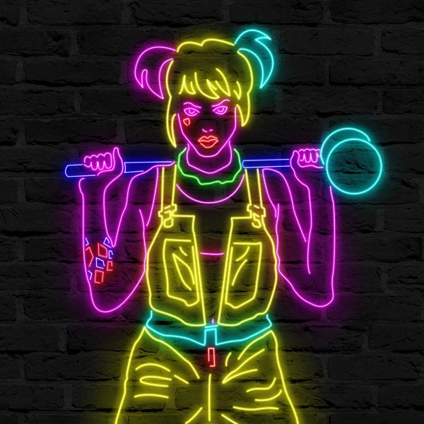 Неоновые иллюстрации