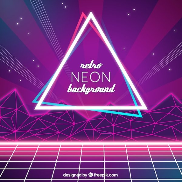 Неоновый графический дизайн