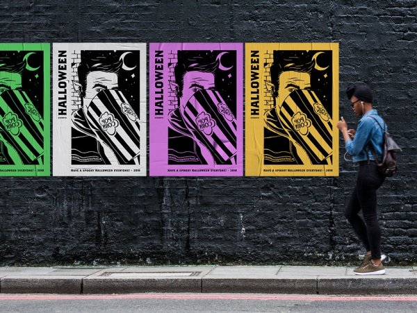 Рекламный Постер на стене