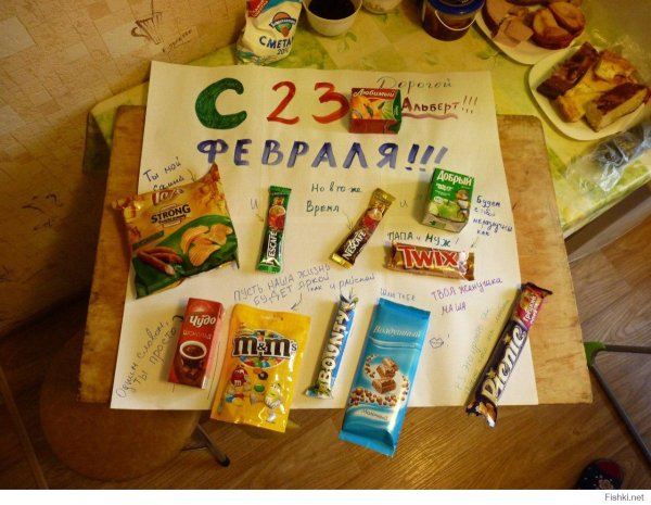 Плакат со сладостями