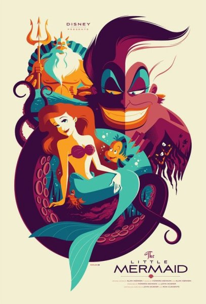 The little Mermaid (1989) Постер