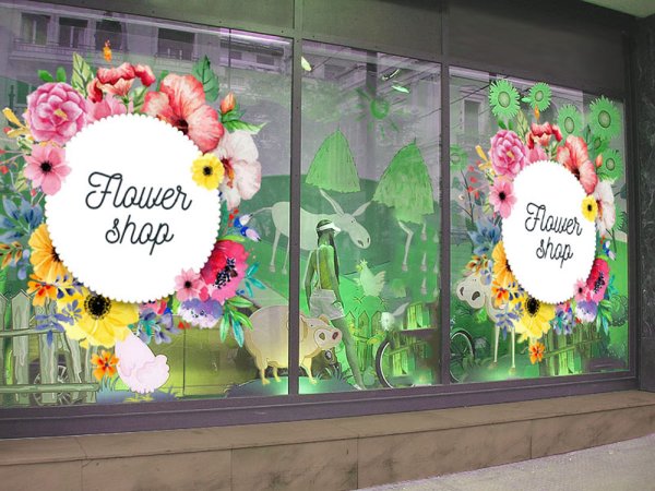 Наклейки для витрин «»