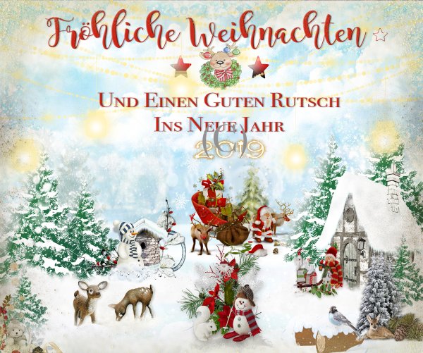 Новогодние открытки в английском стиле