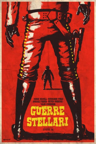 Плакат в стиле вестерн