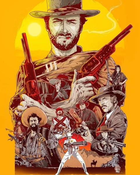 Вестерн плакат