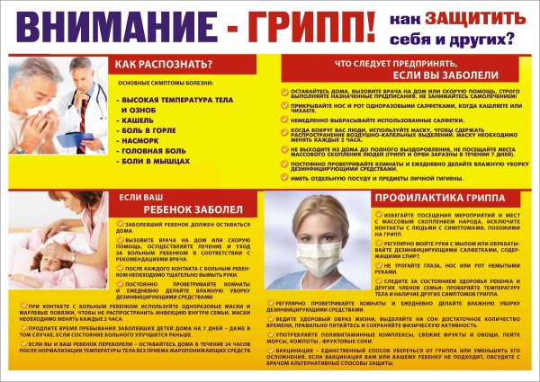 Памятка по профилактике гриппа заболеваний