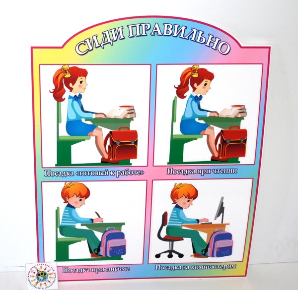 Правильная посадка во время занятий