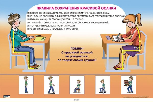 Правильная посадка за партой