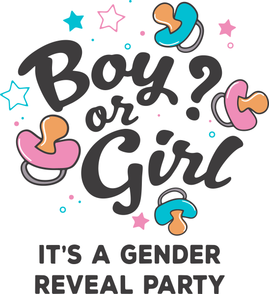 Наклейки на гендер пати