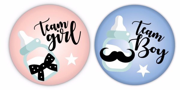 Наклейка мальчик или девочка