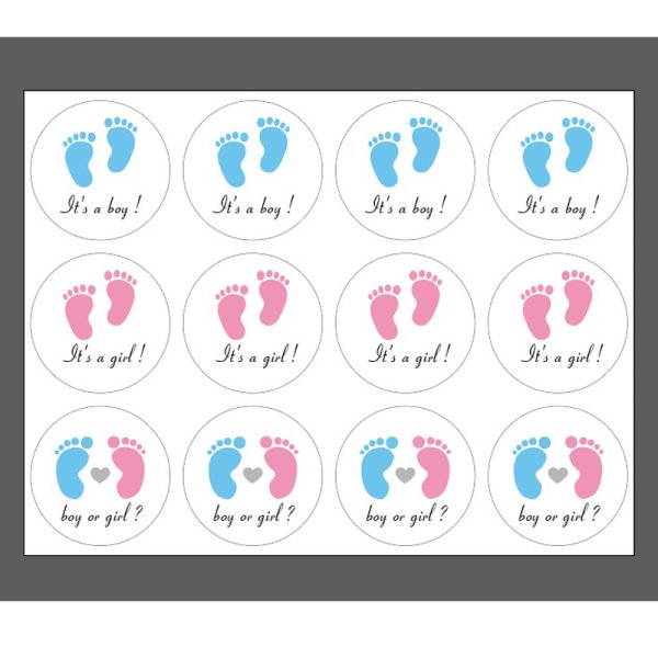 Плакат мальчик или девочка