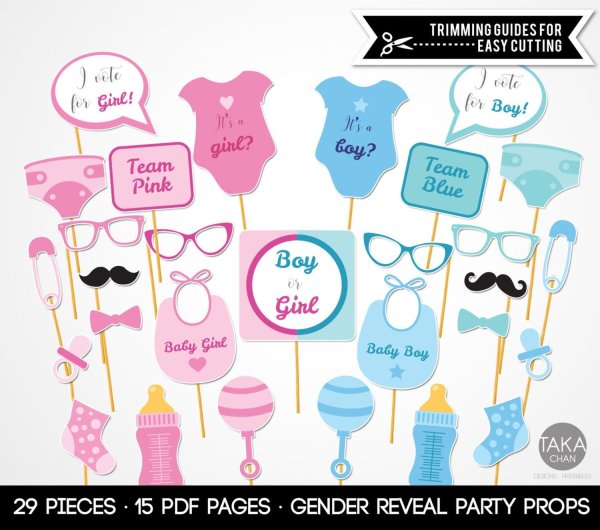 Открытки для гендерной вечеринки