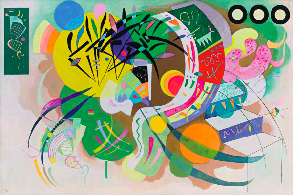 Кандинский доминирующая кривая картина