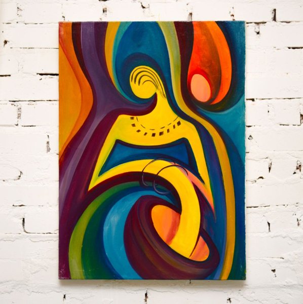 Современные абстрактные картины акрилом