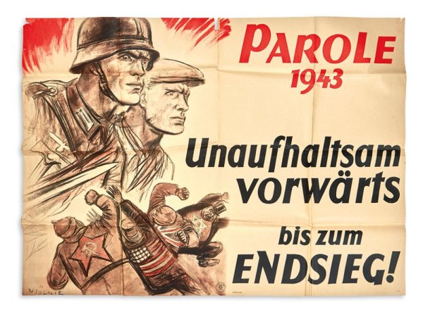 Плакат немецкий 1943