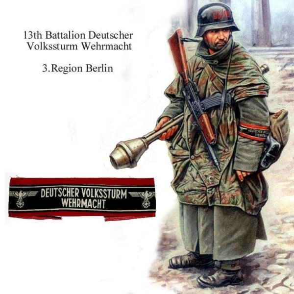 Фольксштурм солдаты ВМВ арт