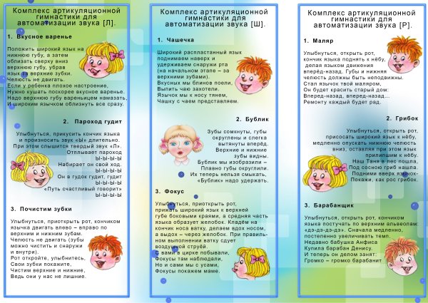 Артикуляционная гимнастика для постановки звука р