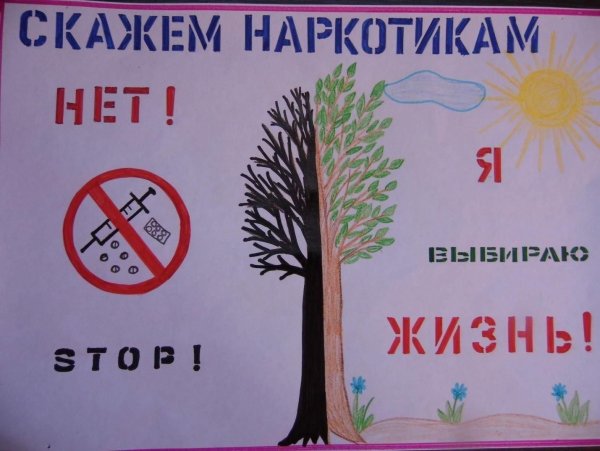 Наркотики плакат