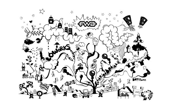 Черно белые рисунки плакатов