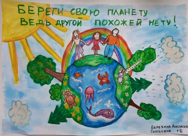Бережем свою планету рисунок