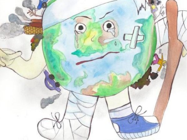 Плакат земля в опасности