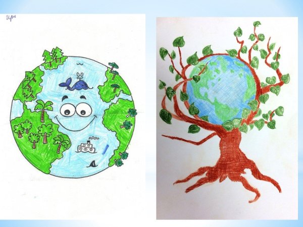 Рисунок на тему день земли