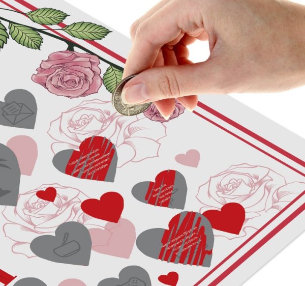 Постер со скретч слоем