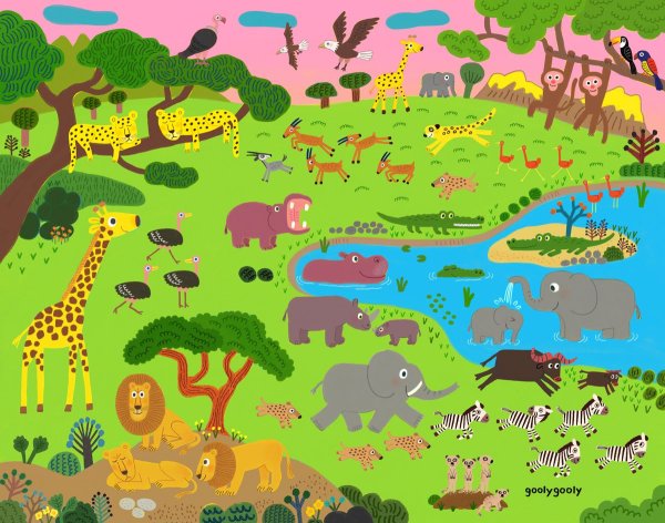 Животные Африки раскраска