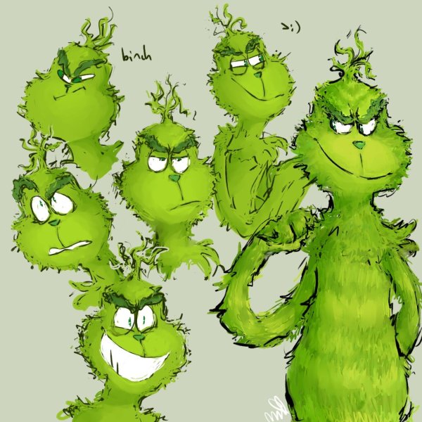 Гринч похититель Рождества с мешком