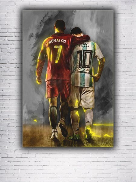 Футболист на стене