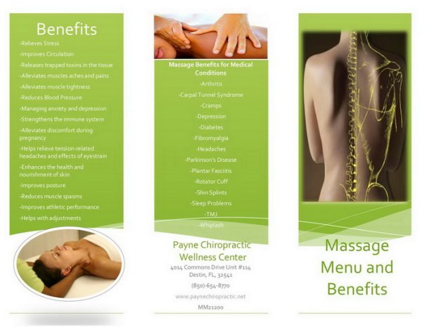 Рекламный Постер массаж