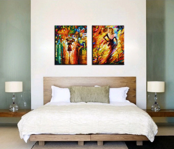 Постеры в интерьере спальни