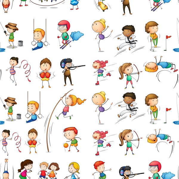 Хобби в картинках с человечками