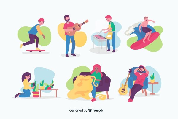 Коллаж на тему хобби