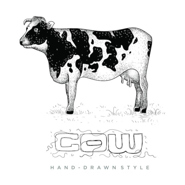Корова карикатура