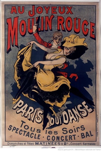 Французский модный плакат